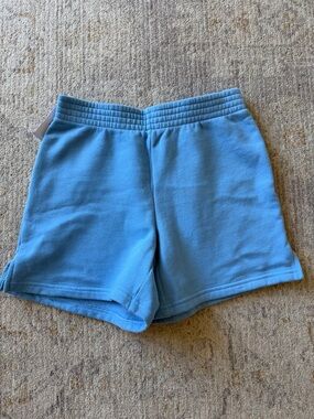 TNA Cozy Fleece Shorts in Sky Blue